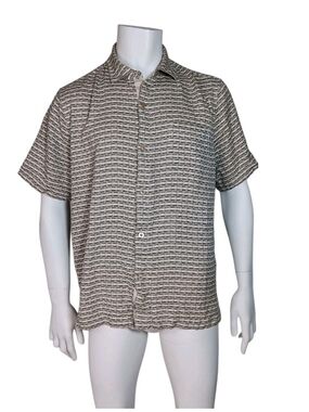 Tommy Bahama Men's Geovanni Geo Camp Silk Short-Sleeve Button-Up Shirt
